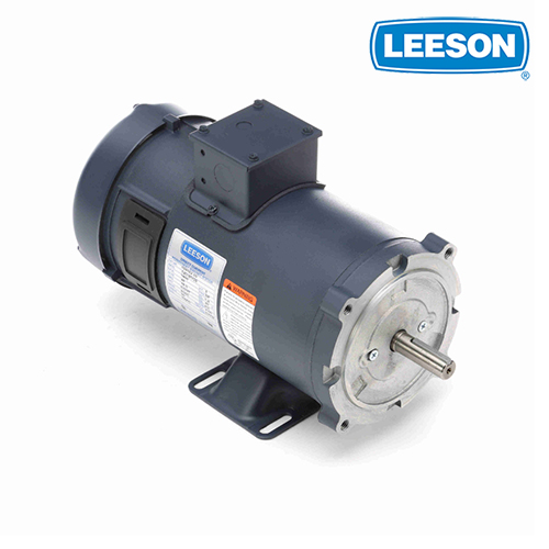 Leeson 1 HP Low Voltage Motor, 1800 RPM, 48 V, 56C Frame, TEFC