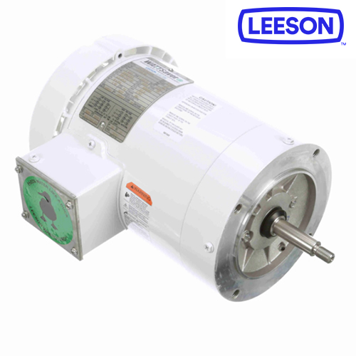 1.5HP 3600 230/460/3/60 TEFC 56J ROLLED STEEL ROUND BODY NO BASE WASHGUARD WHITE EPOXY IP55