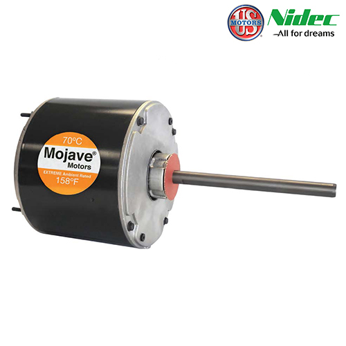 Image 1/6 HP, 1 PH, 60 HZ, 208-230 V, 825 RPM, 1 SPEED, 48 FRAME, TEAO, 70C AMBIENT, CONDENSER FAN MOTOR