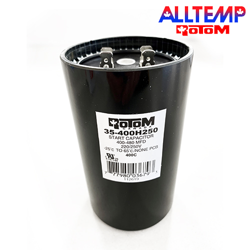 CAPACITOR START 400-480MFD@220/250 VOLTS