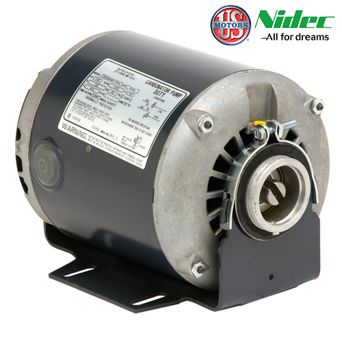 Image 1/3HP 1800RPM 110-120/200-240/1/60-50 ODP 48 Carbonator Pump Motor REISLIENT BASE 1.0SF