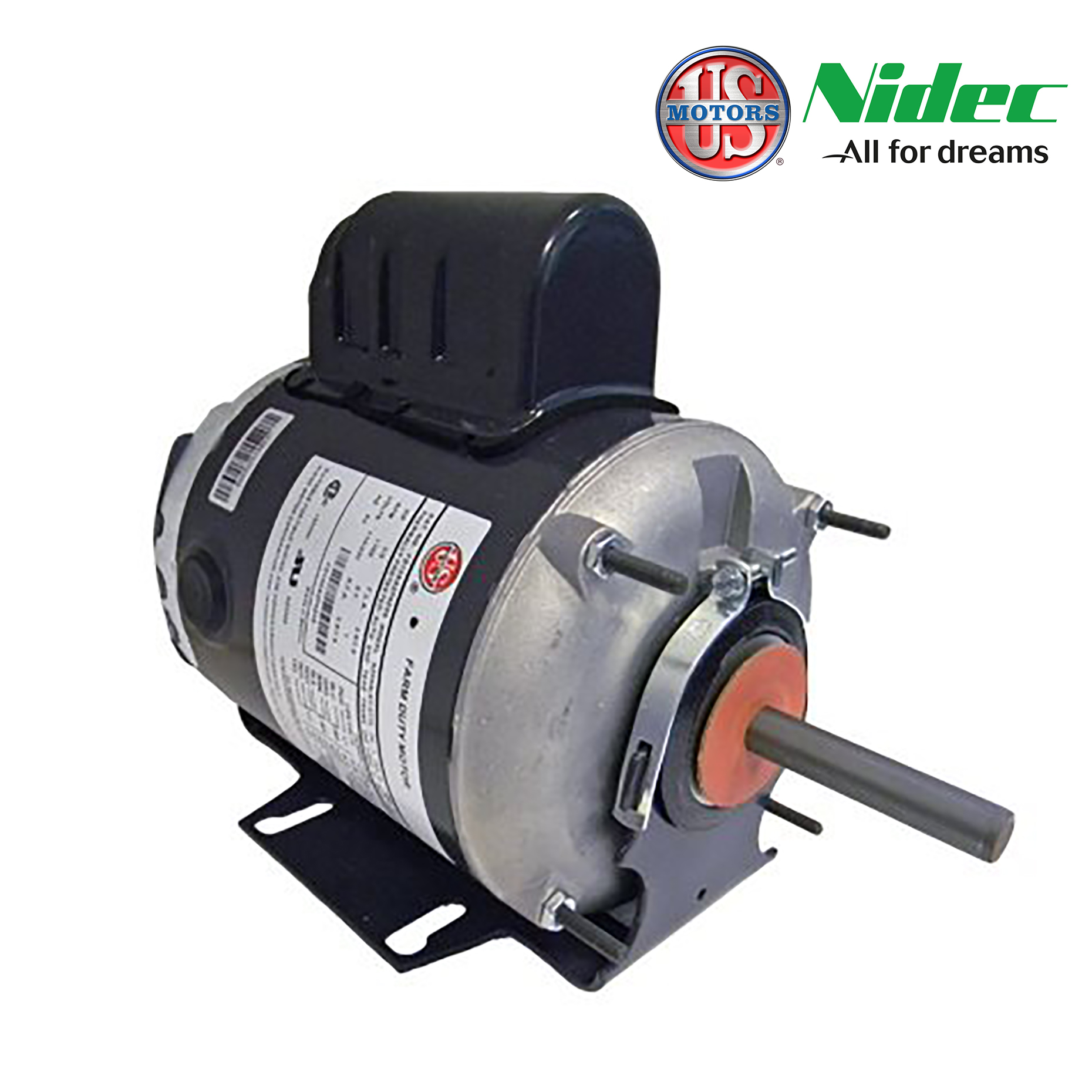 1/3HP 1800 115/230/1/60 TEAO 48YZ Poultry Fan Motors RESILIENT BASE STUDS MOUNTING PSC NO OVERLOAD 1.0SF