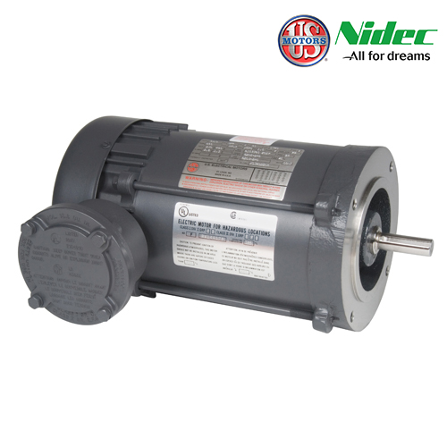 1HP 3600 115/208-230/1/60 EPFC 56C ROLLED STEEL ROUND BODY DIV1 CL.I GR.C&D CL.II GR.E,F,G AUTO OVER